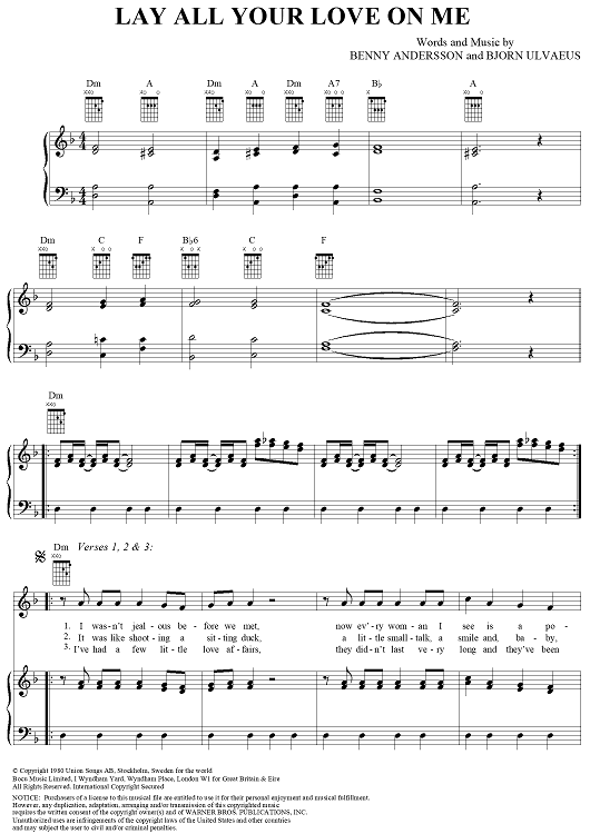 Lay All Your Love on Me