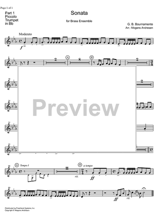 Sonata - Piccolo Trumpet in B-flat