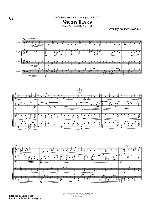 Swan Lake - Theme from the ballet Swan Lake - Score