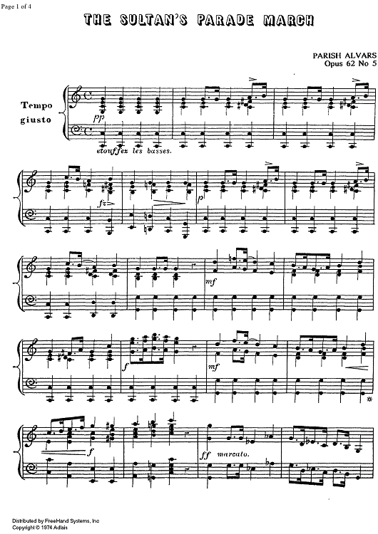 The Sultan's Parade March Op.62 No. 5