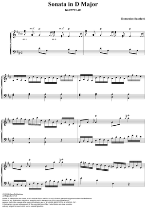 Sonata in D major - K23/P79/L411