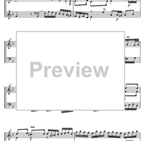Suite  4 F Major BWV 809 - Score