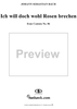 "Ich will doch wohl Rosen brechen", Aria, No. 2 from Cantata No. 86: "Wahrlich, wahrlich, ich sage euch" - Violin