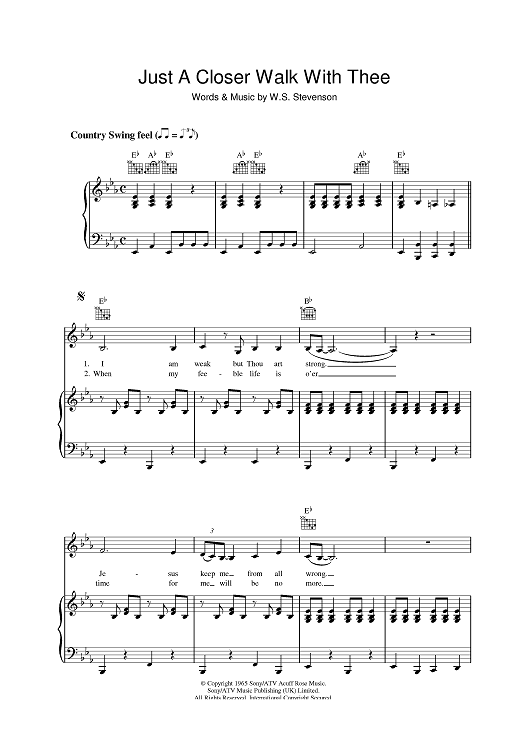 Just A Closer Walk With Thee