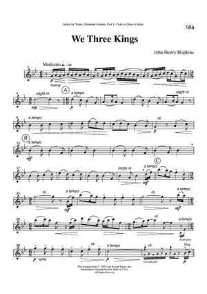 We Three Kings - Part 1 Flute, Oboe or Violin