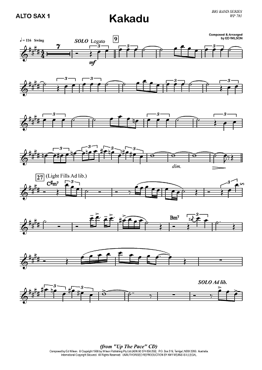 Kakadu - Alto Saxophone 1
