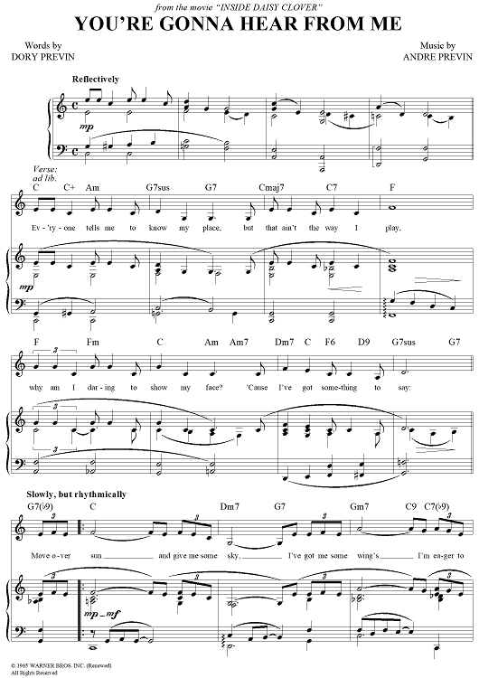 You're Gonna Hear From Me