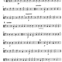 Neue Wiener Ländler Op. 1 - Viola