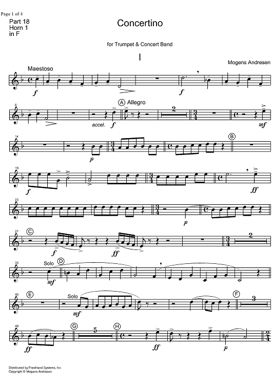 Concertino - Horn in F 1