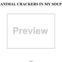Animal Crackers In My Soup