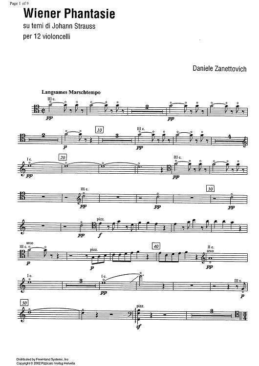 Wiener Phantasie - Cello 2