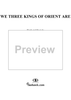 We Three Kings of Orient Are