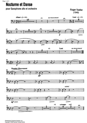 Nocturne et Danse Op.58 No. 2 - Trombone 2