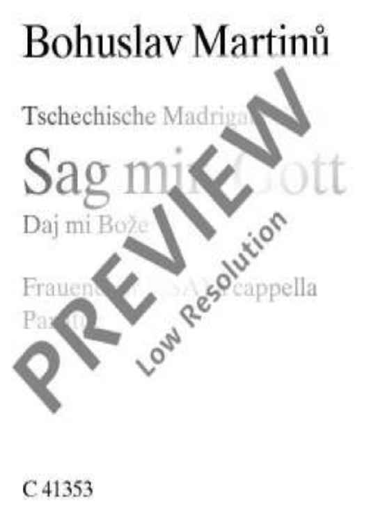 Tschechische Madrigale · Ceské madrigaly - Choral Score