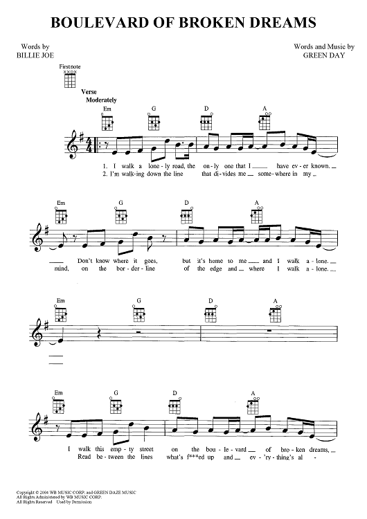 Boulevard of Broken Dreams