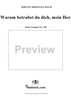 Warum betrübst du dich, mein Herz - No. 1 from Cantata No. 138 - BWV138