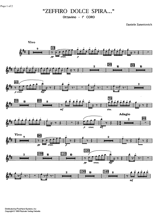 Zeffiro Dolce Spire [set of parts]