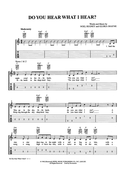 Do You Hear What I Hear?