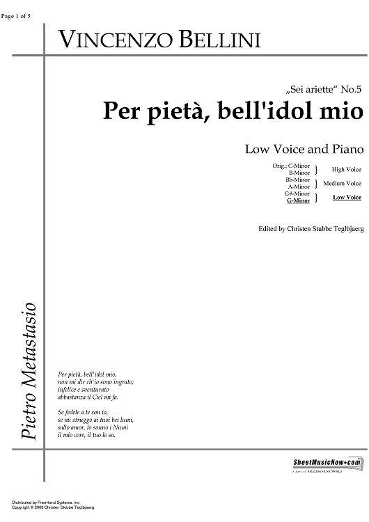 Per pietà, bell'idol mio