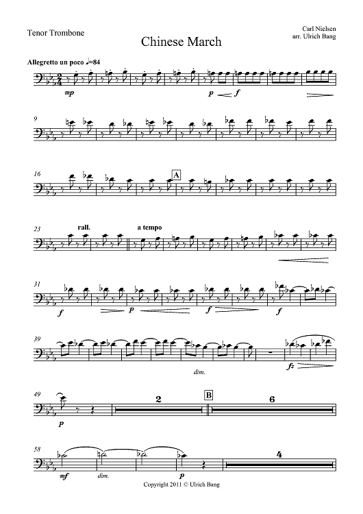 Chinese March - Tenor Trombone
