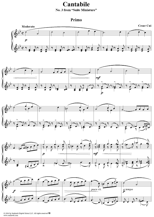 Suite Miniature: No. 3, Cantabile