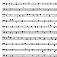 Sonata G Major - Continuo