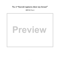 Sacred raptures cheer my breast, No. 6 from Oratorio "Solomon", Act 1 (HWV67)