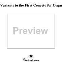 Variants to the First Conceto for Organ, for Clavier