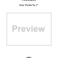 Menuet from the First Partita in B-flat Major