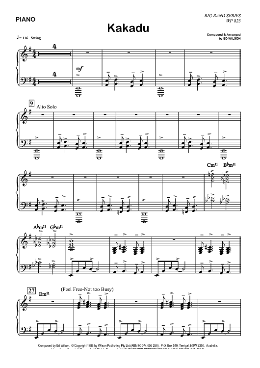 Kakadu - Piano