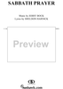 Sabbath Prayer