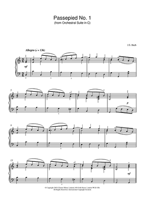 Passepied No. 1 (from Orchestral Suite in C)