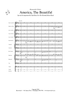 America, The Beautiful - Score