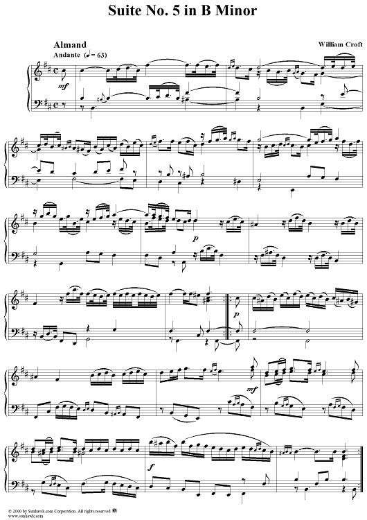 Suite No. 5 in B Minor