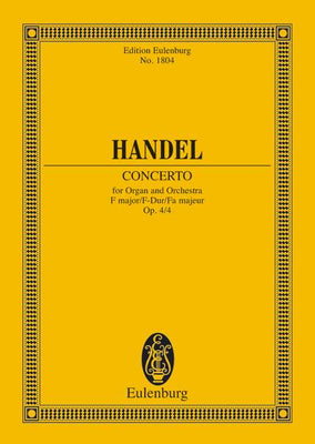 Organ Concerto No. 4 F Major in F major - Full Score