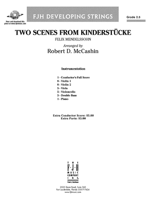 Two Scenes from Kinderstücke - Score