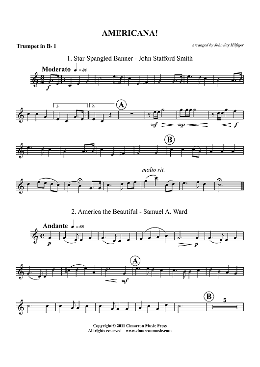 Americana! - Trumpet 1 in Bb