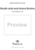 "Handle nicht nach deinen Rechten", Aria, No. 2 from Cantata No. 101: "Nimm von uns, Herr, du treuer Gott" - Piano Score
