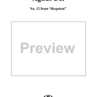 Agnus Dei - No. 12 from "Requiem"  K626