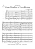 Come, Thou Font of Every Blessing - Score