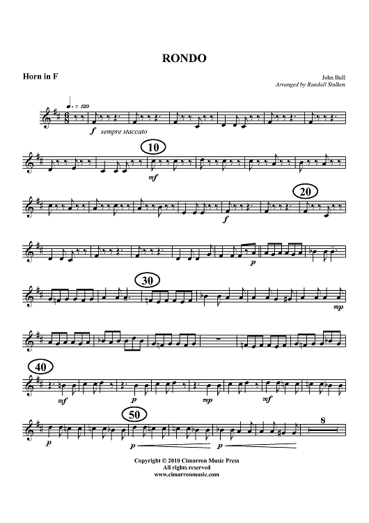 Rondo - Horn in F