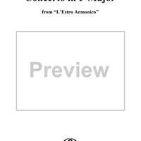 Concerto in F Major    - from "L'Estro Armonico" - Op. 3/7  (RV567) - Violin 2