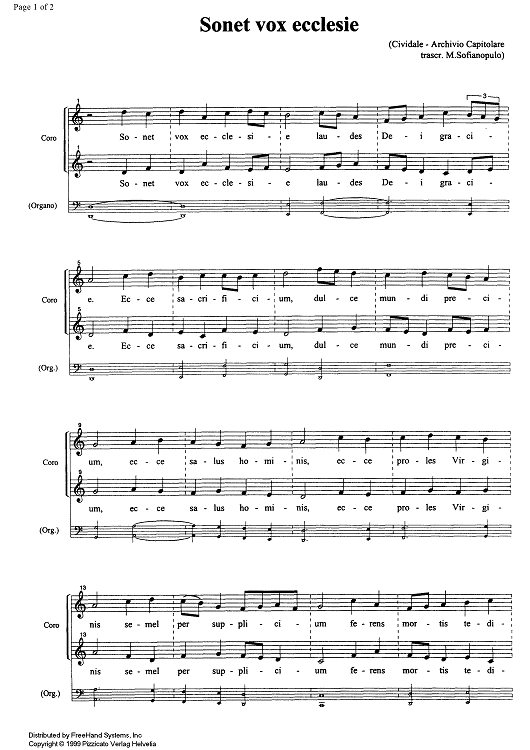 Sonet vox ecclesie