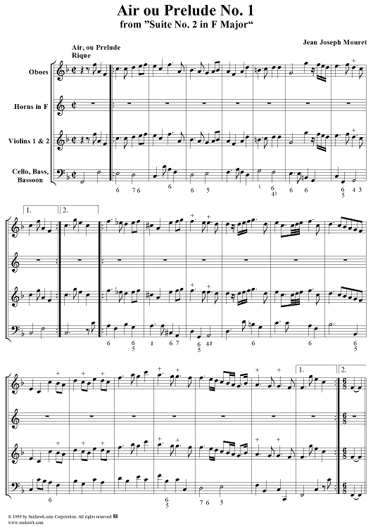 Air ou Prelude - No. 1 from "Suite No. 2 in F Major"