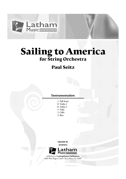 Sailing to America - Score