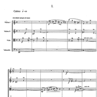 Parvulæ lacrimæ - Score