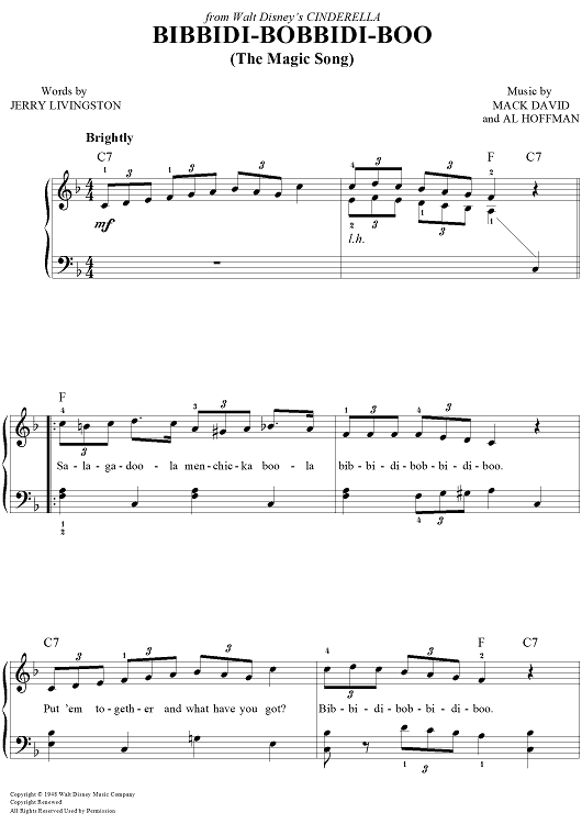 Bibbidi-Bobbidi-Boo (The Magic Song)