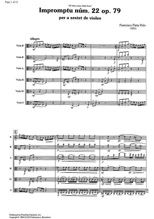 Impromptu No.22 Op.79 - Score