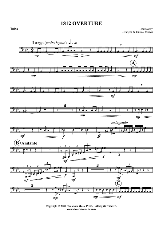 1812 Overture (Overture Solennelle) - Tuba 1