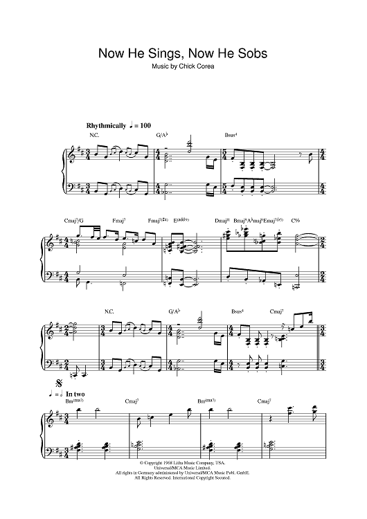 洋楽 Chick Corea Now He Sings, Now He Sobs Now He Sings, Now He Sobs | Chick Corea